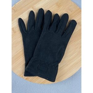 Black Wool Blend Gloves Cheyenne River Outreach Sacred Heart Center Medium